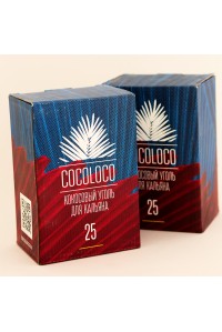 Уголь кокосовый Cocoloco ( 25 мм.) 72 куб. (В Коробке 20 Пачек)