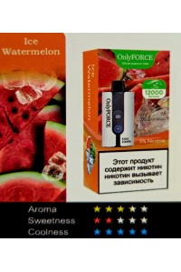 Испаритель OnlyFORCE 12 000 тяг Ice Watermelon